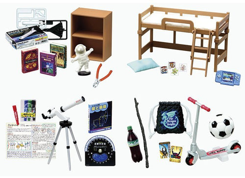 Load image into Gallery viewer, Re-Ment Petit Sample My Childhood Room Complete Set Box of 8 Miniature
