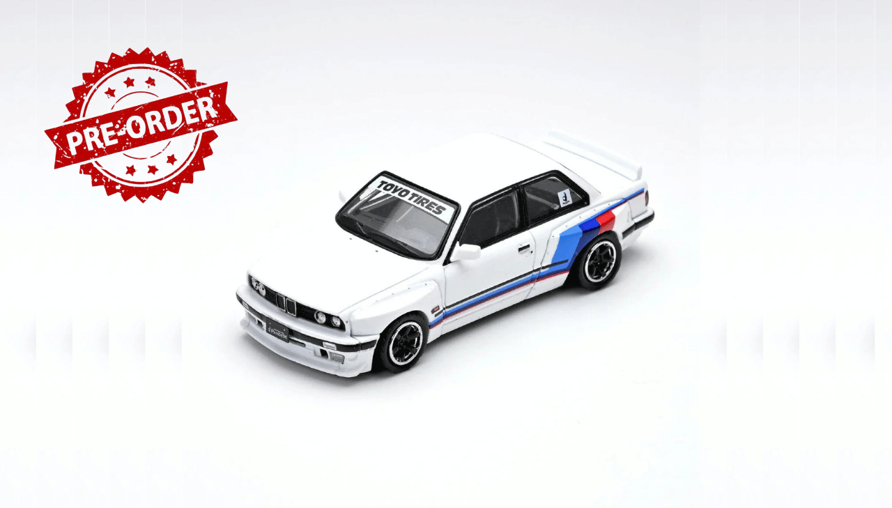 (Pre-order) INNO64 1/64 PANDEM ROCKET BUNNY E30 White Diecast Model Car