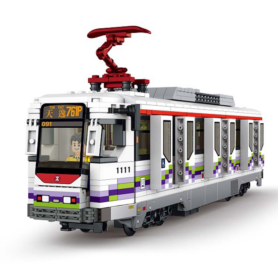 Royal Toys Building Blocks City Story Bricks RT43: Mtr Light Rail Train Iv (810 Pcs/Pzs)