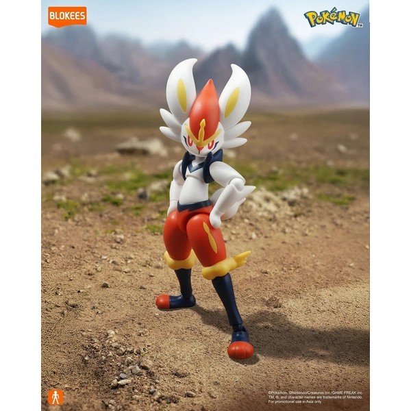 Blokees Pokemon Classic Version-L Cinderace Buildable Action Figure Model Kit