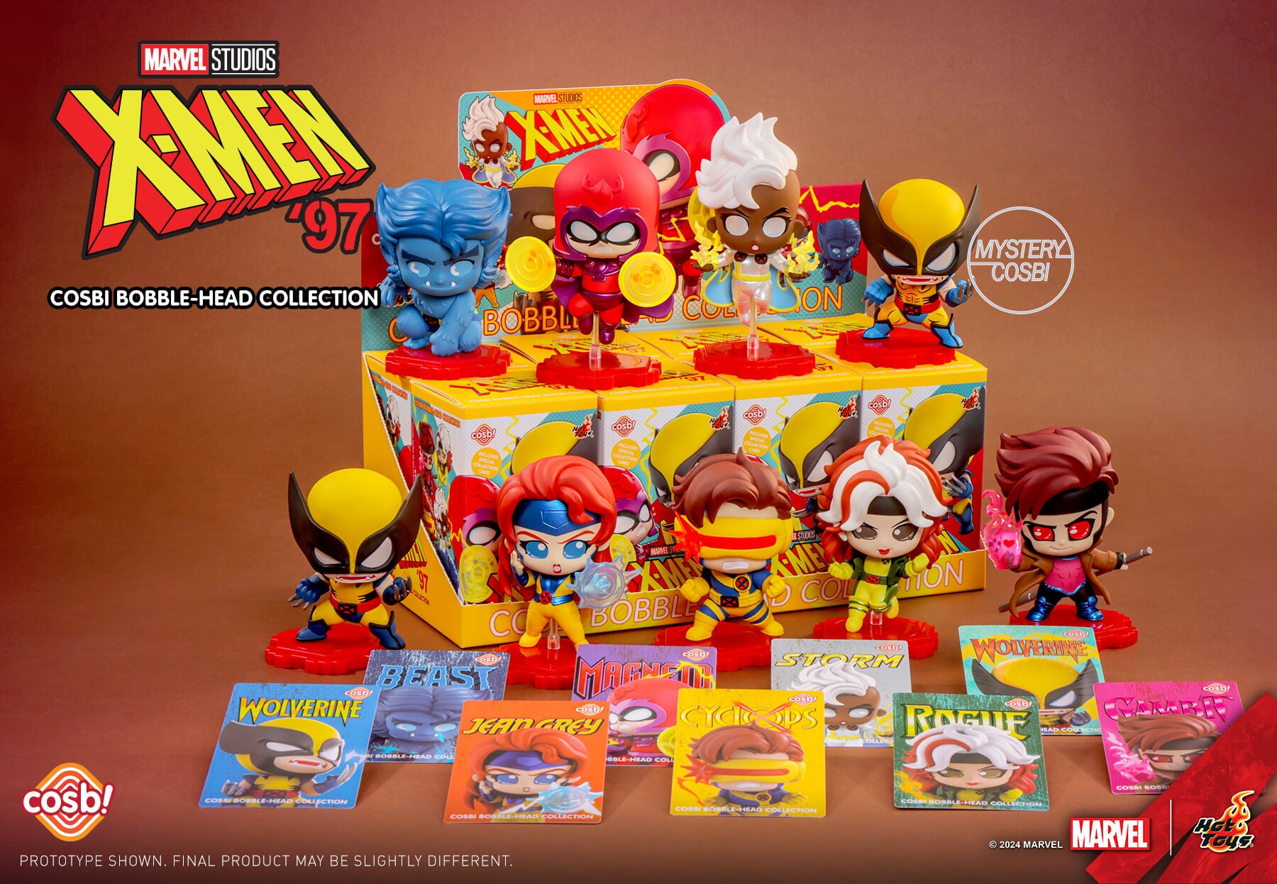 Hot Toys Marvel X-Men '97 Cosbi Bobble-Head Collection (Full set of 8)