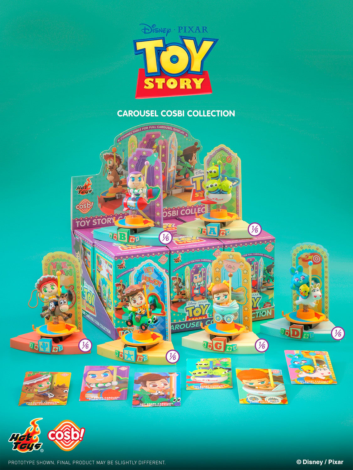 Hot Toys Toy Story Carousel Cosbi Bobble-Head Collection (Full set of 6)