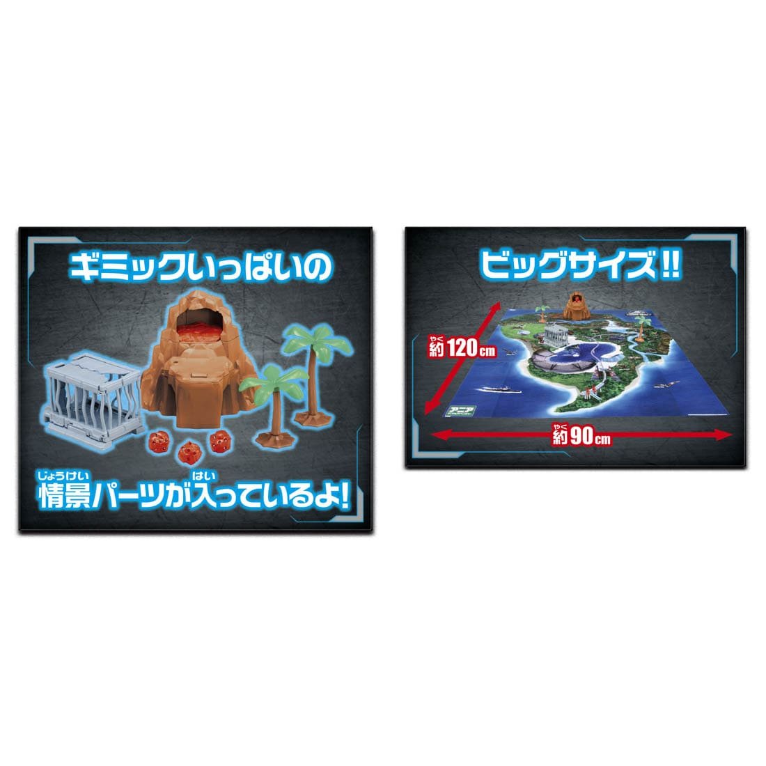Takara Tomy Ania Jurassic World -  Big Dinosaur Kingdom Map  (Play Set)