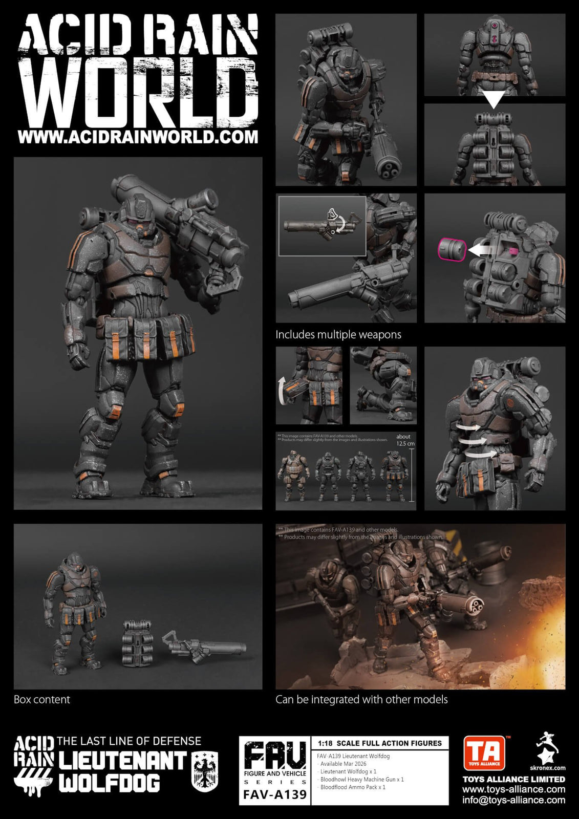 Acid Rain x Toy Alliance FAV-A139 Lieutenant Wolfdog Action Figure Set