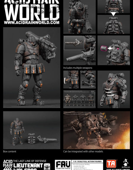 Acid Rain x Toy Alliance FAV-A139 Lieutenant Wolfdog Action Figure Set