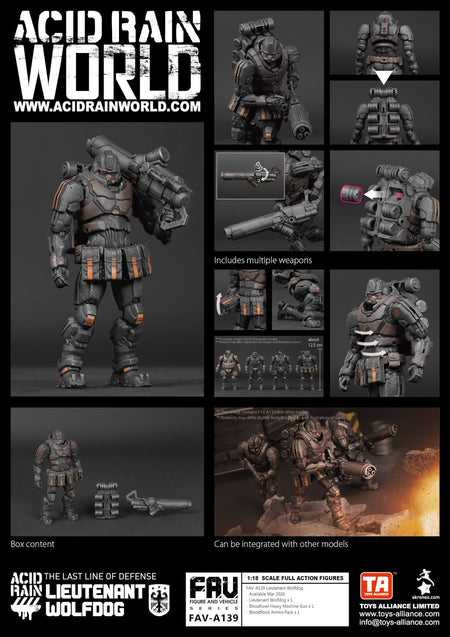 Acid Rain x Toy Alliance FAV-A139 Lieutenant Wolfdog Action Figure Set