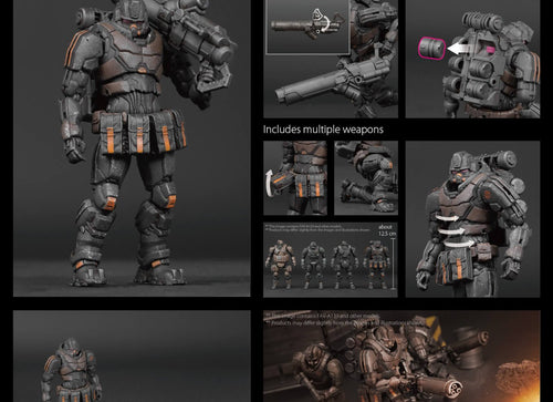 Load image into Gallery viewer, Acid Rain x Toy Alliance FAV-A139 Lieutenant Wolfdog Action Figure Set

