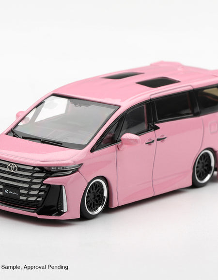 (Pre-order) Mini GT #1391 Toyota Vellfire 40 KUHL Metallic Pink Diecast RHD