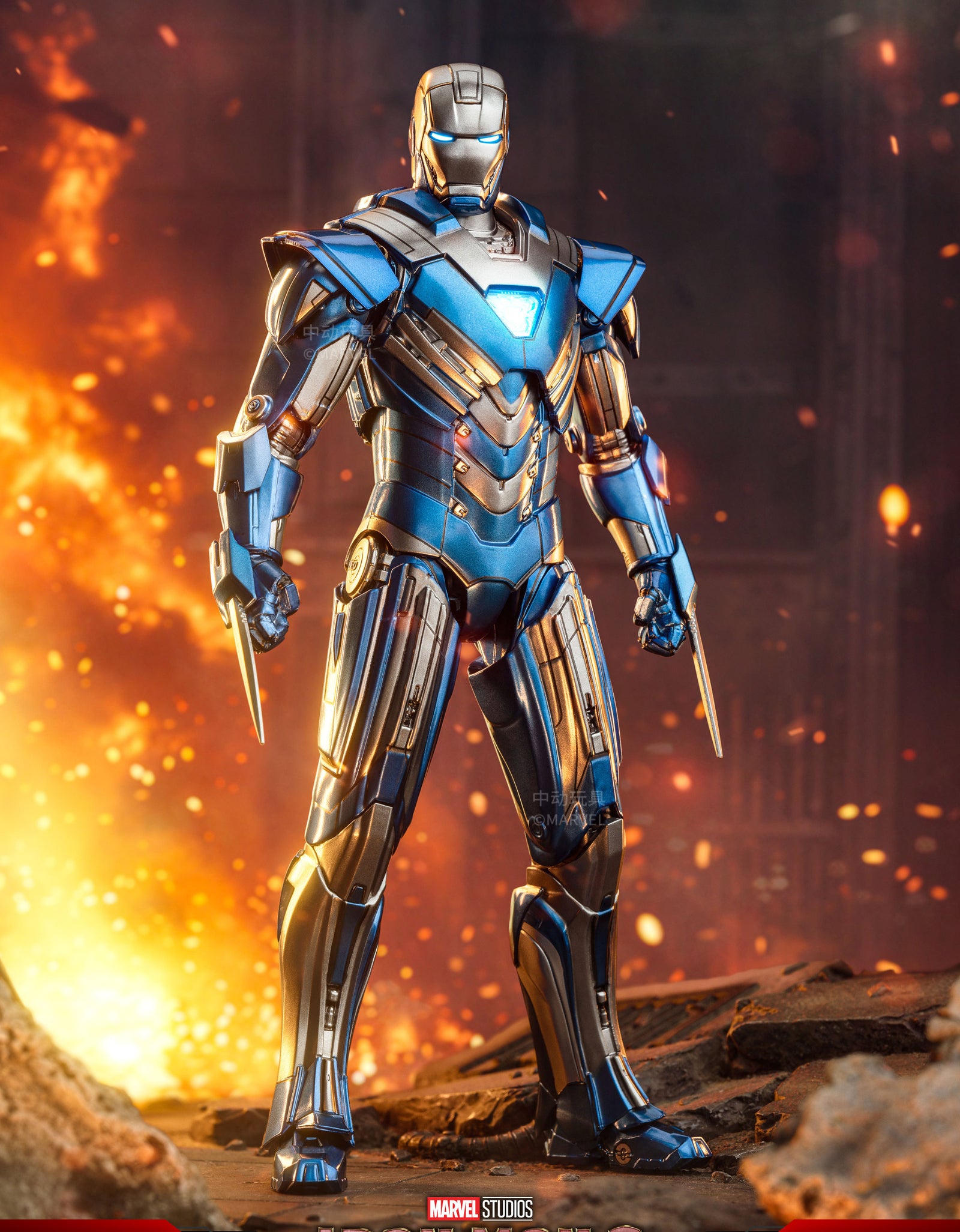 ZD Toys Marvel Avengers 1/10 6-inch Iron Man Mark 30 Action Figure