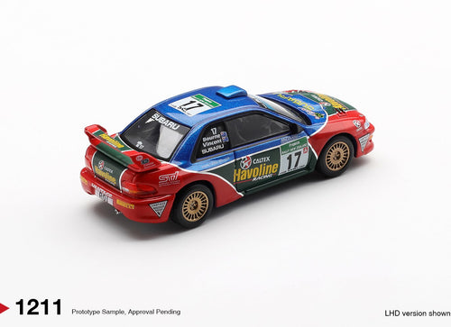 Load image into Gallery viewer, (Pre-order) MINI GT #1211 Subaru Impreza WRC98 #17 2000 Rally New Zealand
