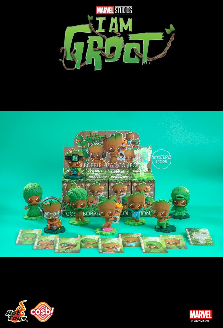 Hot Toys Cosbi Bobble-Head Collection : I Am Groot (set of 8)