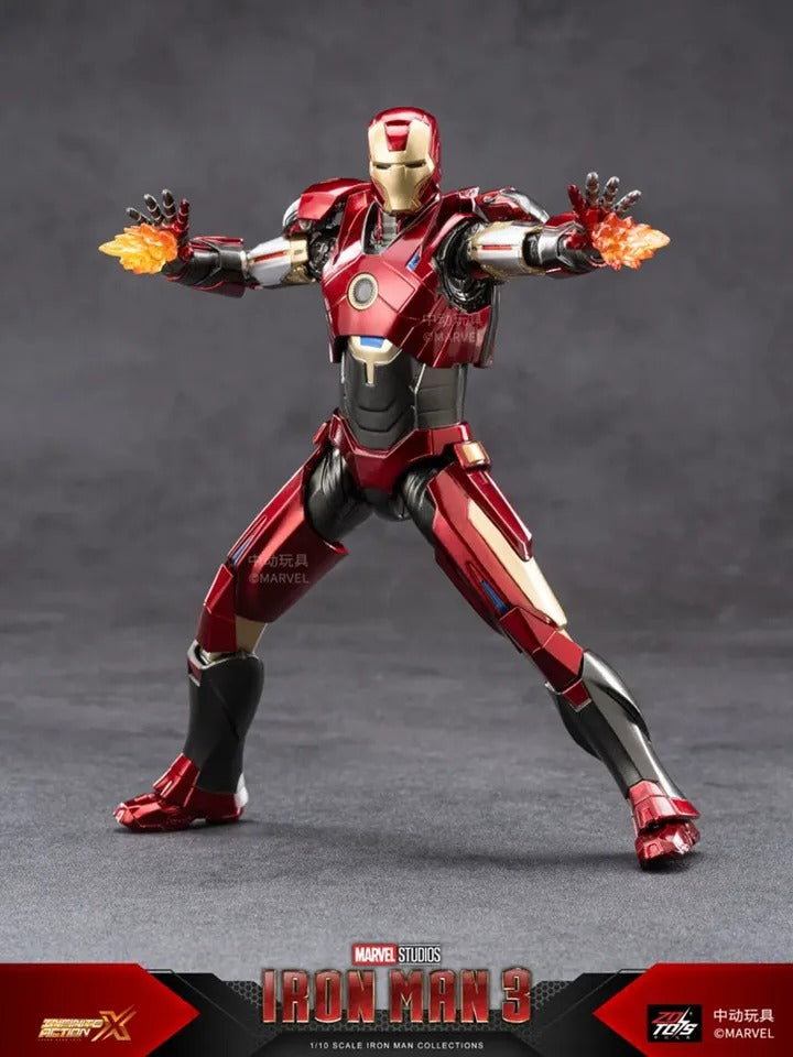 ZD Toys Marvel Avengers 1/10 Iron Man MK16 Action Figure Set