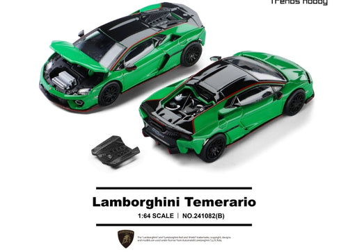 Load image into Gallery viewer, (Pre-order) Trends Hobby 1/64  Diecast Lamborghini Temerario - Green
