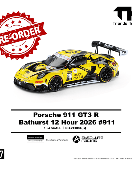 (Pre-order) Trends Hobby 1/64 #241084(G) Porsche 911 GT3 R - B12H 2026 #911