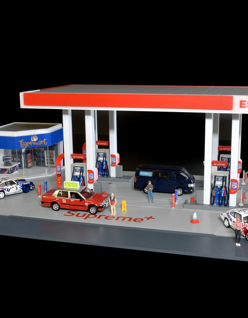 Load image into Gallery viewer, Tiny City Hong Kong Bd30 1/64 ESSO Gas Station Petrol Model Diorama
