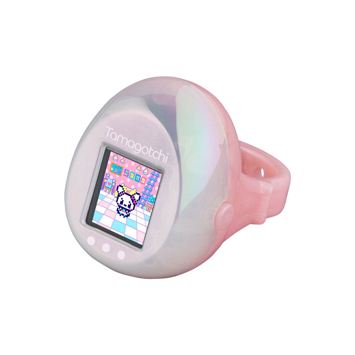 (Pre-order) Bandai - Tamagotchi Ring Pink & Pearl White Digital Pet Toy 