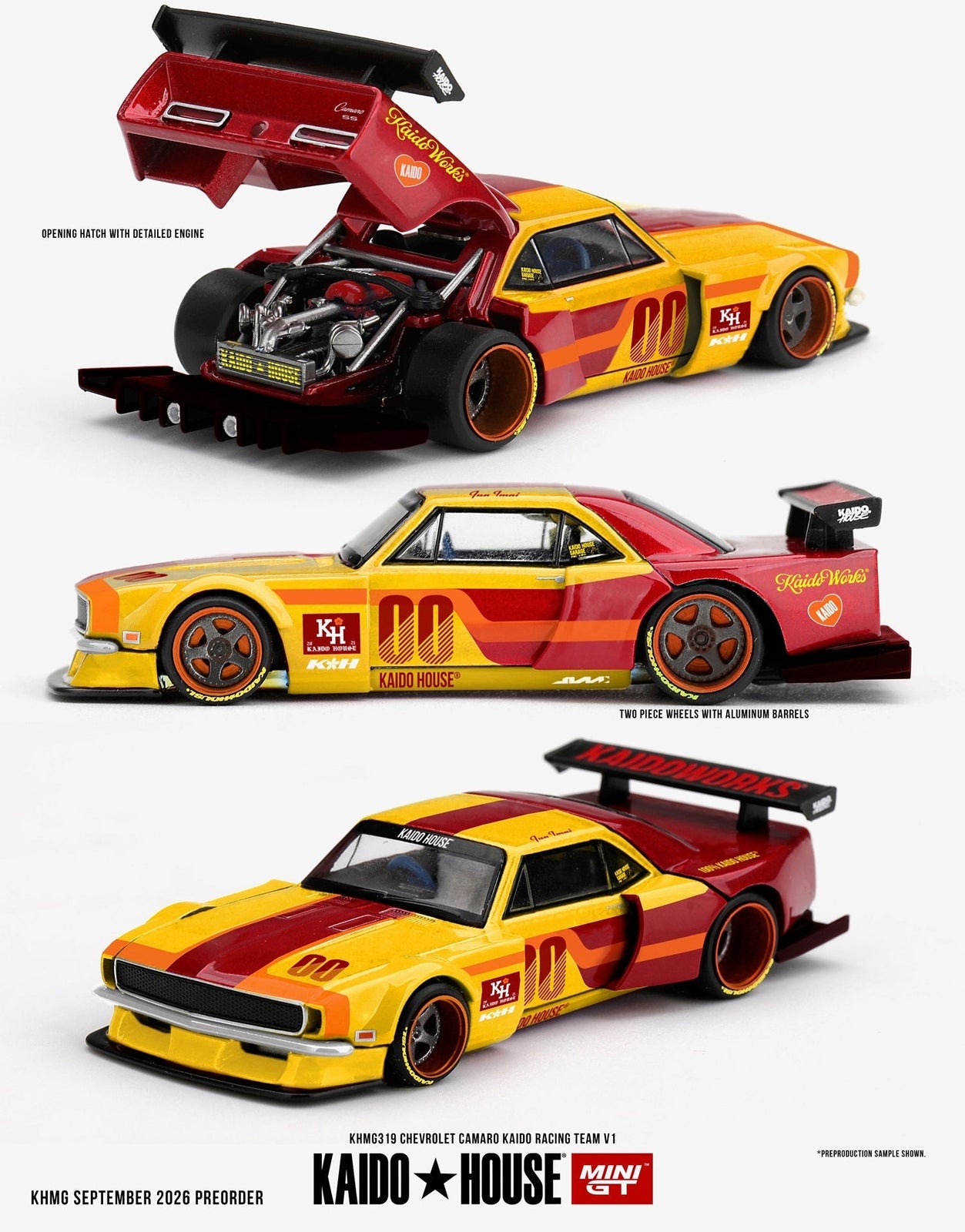 (Pre-order) Mini GT #319 Chevrolet Camaro Kaido Racing Team V1 1979- Kaido House