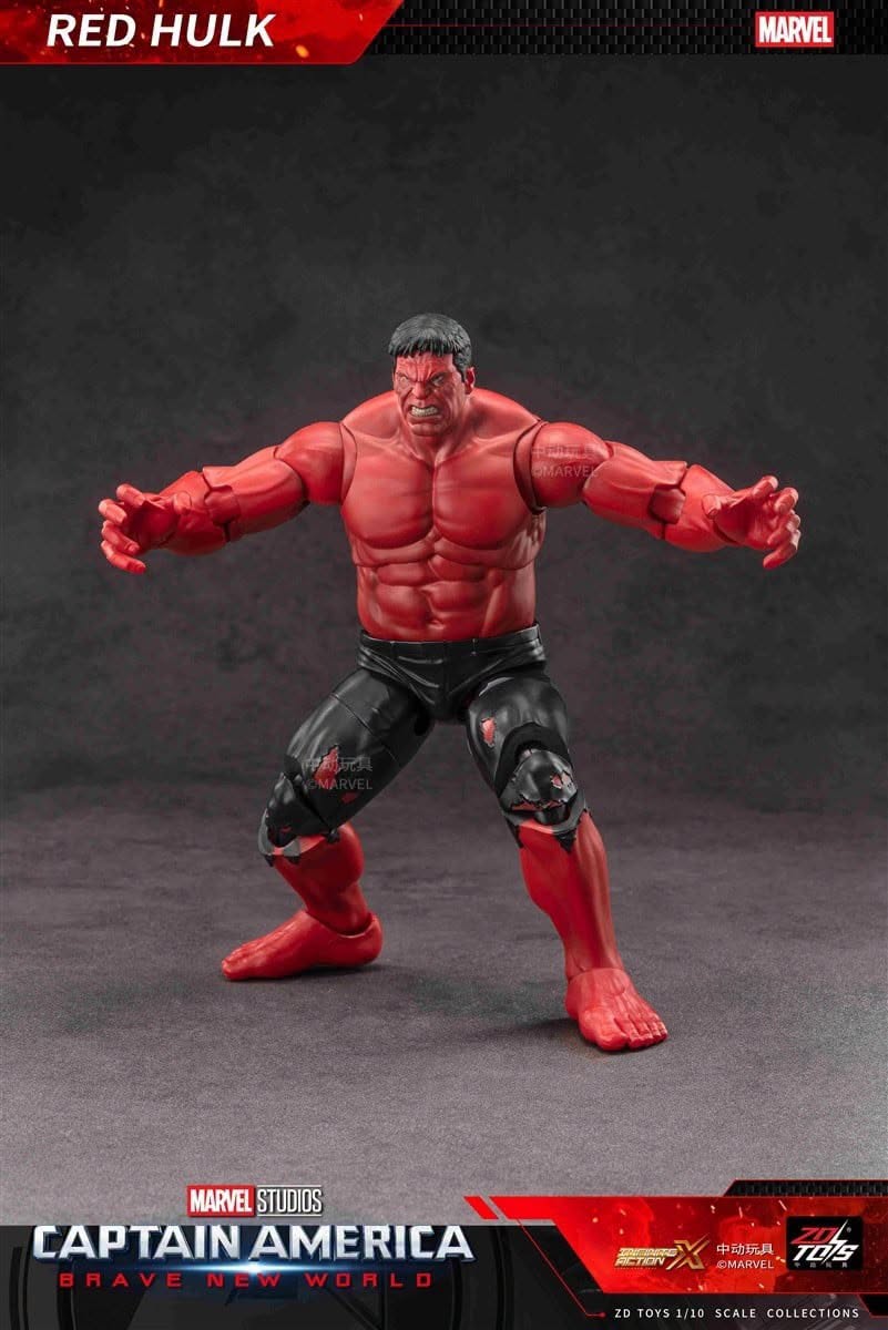 ZD Toys Marvel Studios Captain America Brave New World - Red Hulk Action Figure