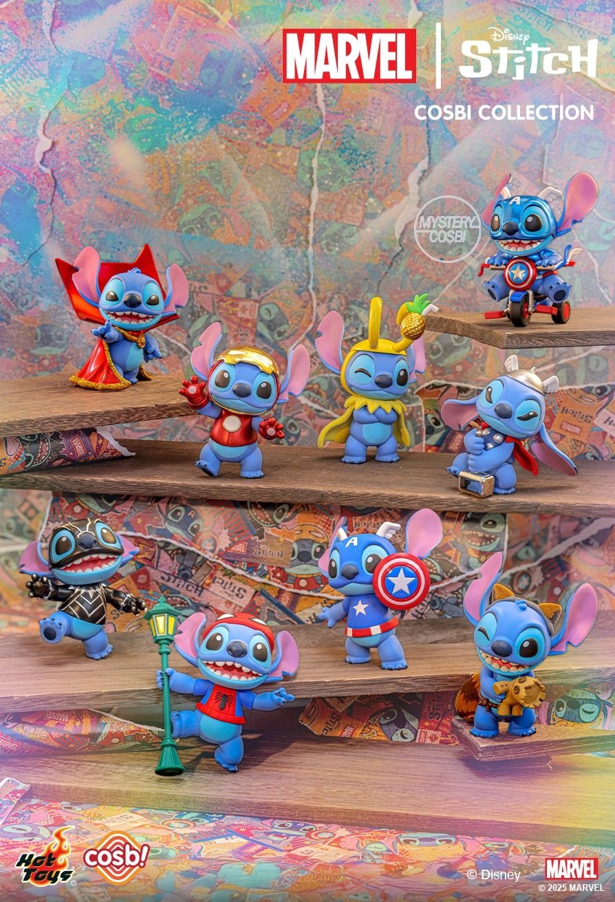 Hot Toys Marvel Stitch Cosbi Collection Bobble-Head Collection (Set of 8)