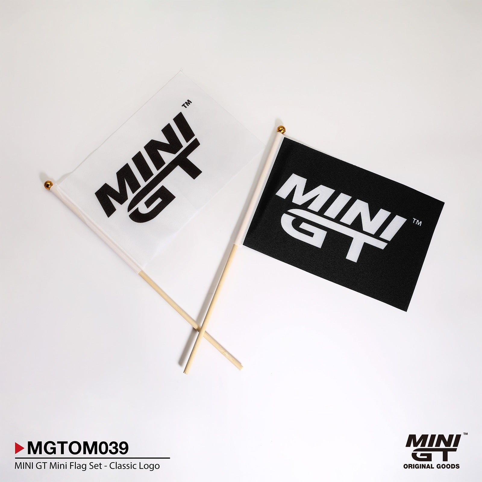 Mini GT Official Mini GT Classic Logo Mini Flag Set #MGTOM039