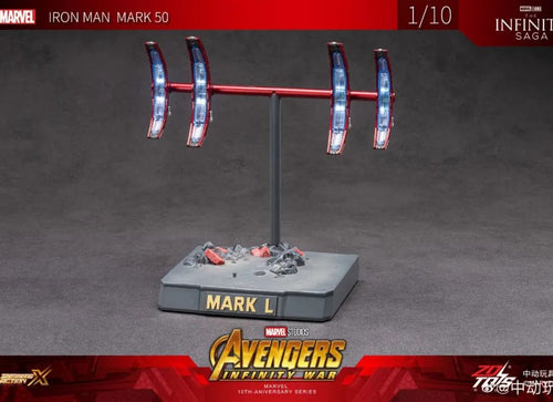 Load image into Gallery viewer, ZD Toys Marvel Avengers 1/10 Iron Man MK50 Action Figure Infinity War Scene
