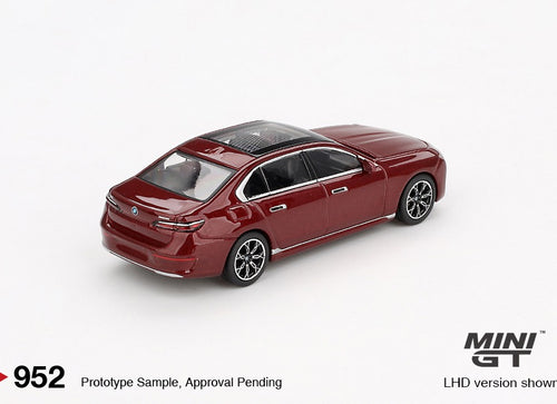 Load image into Gallery viewer, Mini GT #952 1/64 BMW i7 xDrive60 Aventurin RHD Diecast Model Car
