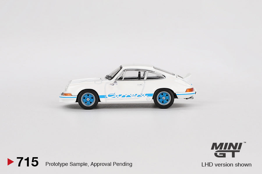 Mini GT #715 1/64 Porsche 911 Carrera RS 2.7 Grand Prix White RHD