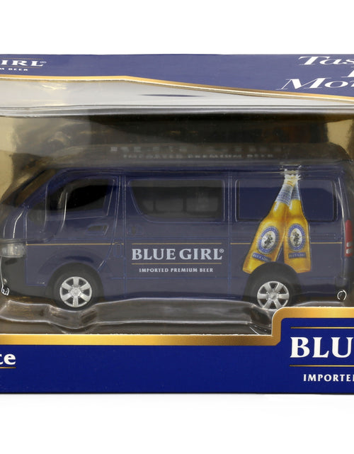 Load image into Gallery viewer, Tiny City Die-cast Model Car - Toyota Hiace BLUE GIRL BEER
