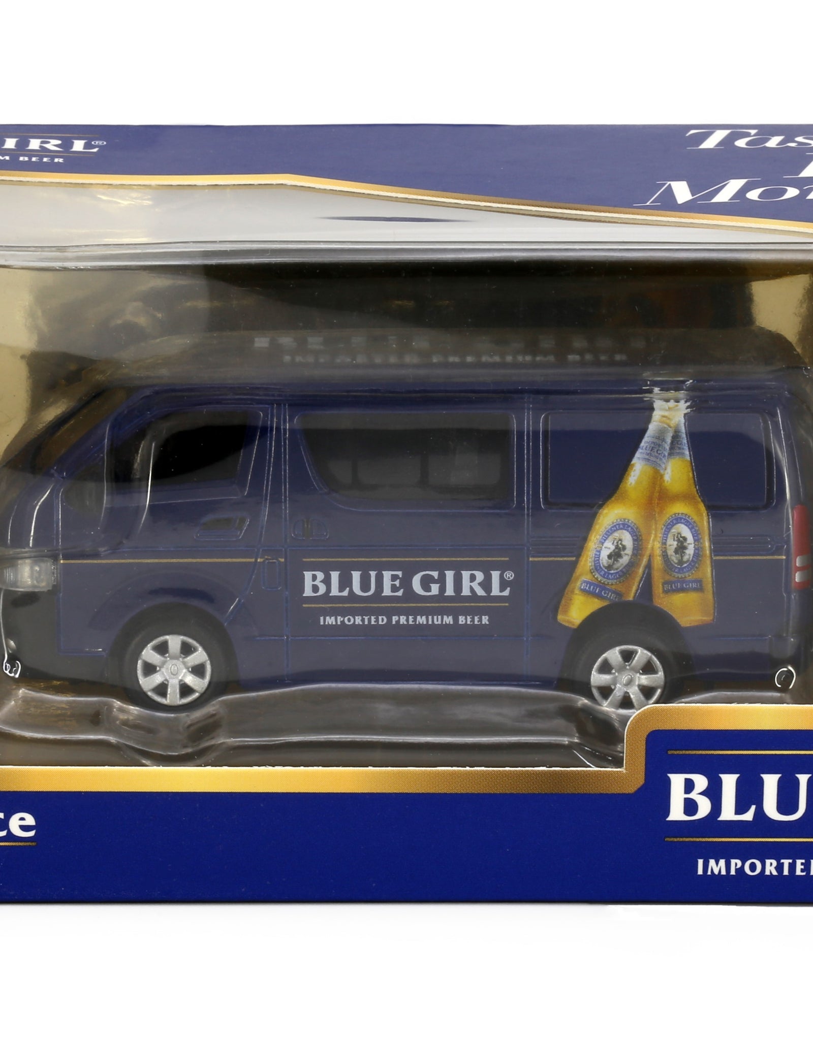 Tiny City Die-cast Model Car - Toyota Hiace BLUE GIRL BEER