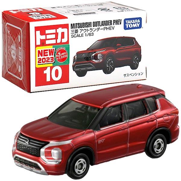 Takara Tomy Tomica Die-cast Car - 1/63 No.010 Mitsubishi Outlander PHEV