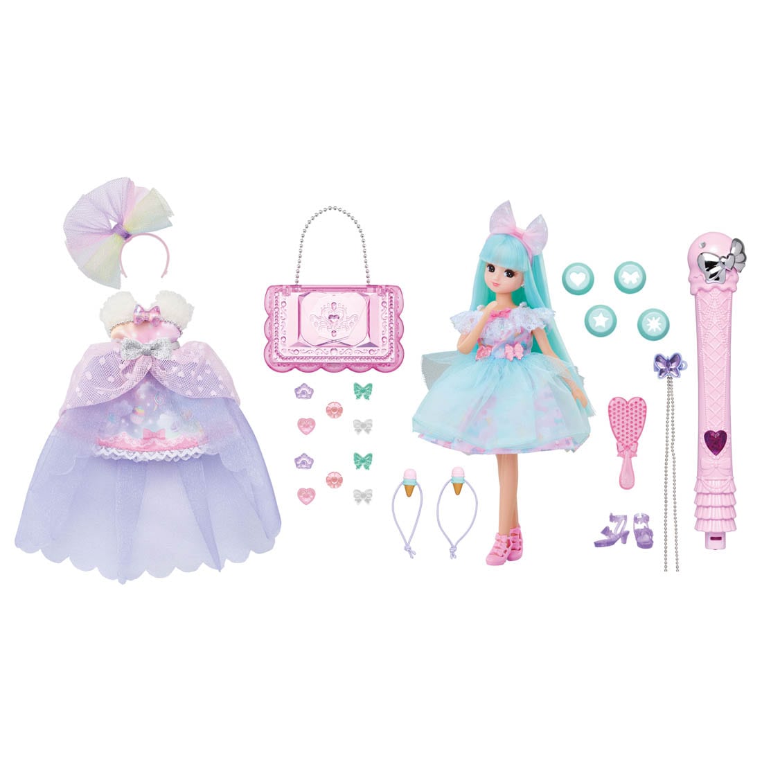 Takara Tomy Licca Kiratto Color Change Gelato Licca-chan DX Doll Set