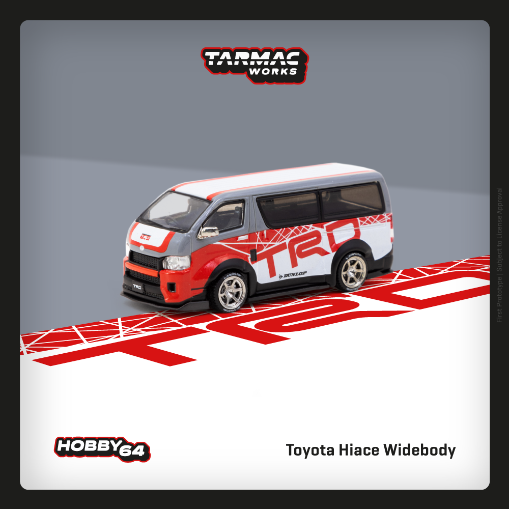 Tarmac Works 1/64 Toyota Hiace Widebody Diecast Model Car
