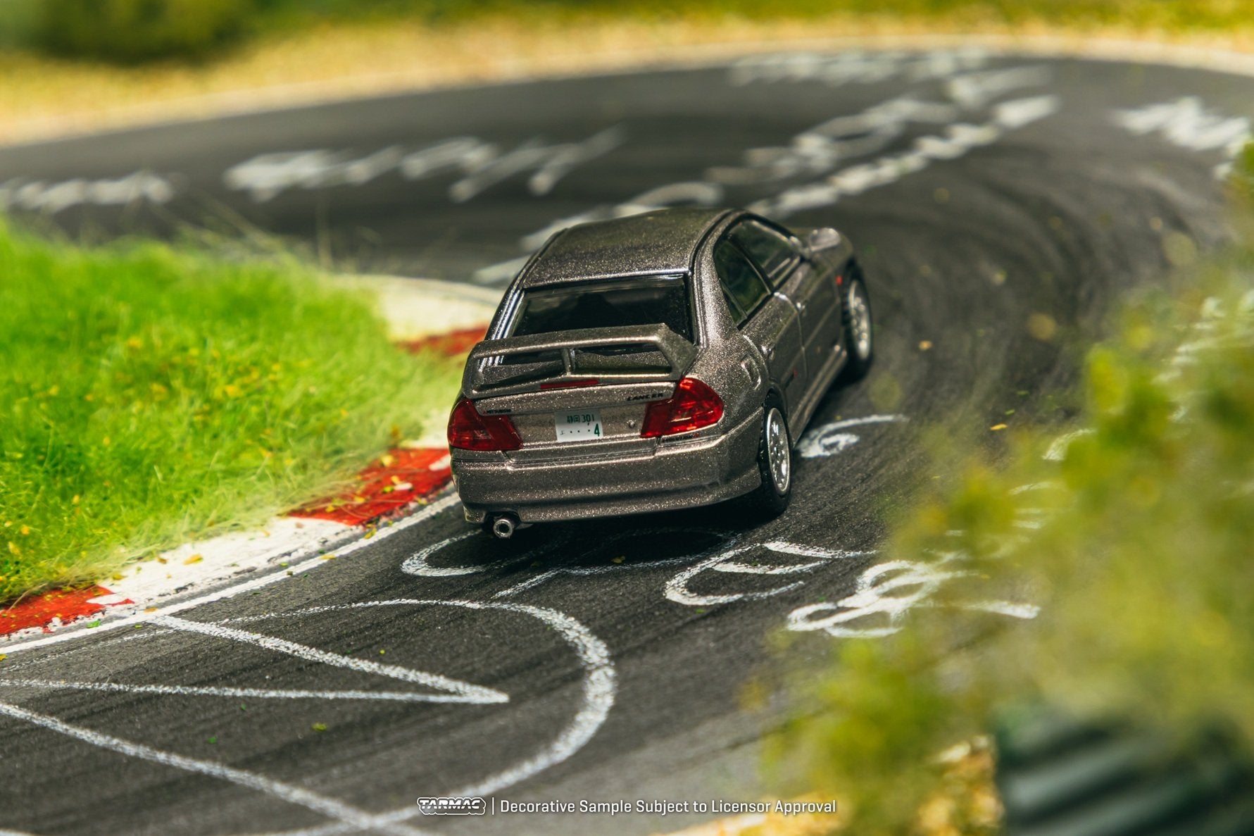Tarmac Works Mitsubishi Lancer GSR Evolution IV Silver Diecast Model