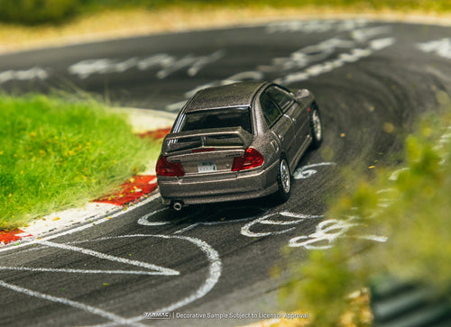Load image into Gallery viewer, Tarmac Works Mitsubishi Lancer GSR Evolution IV Silver Diecast Model
