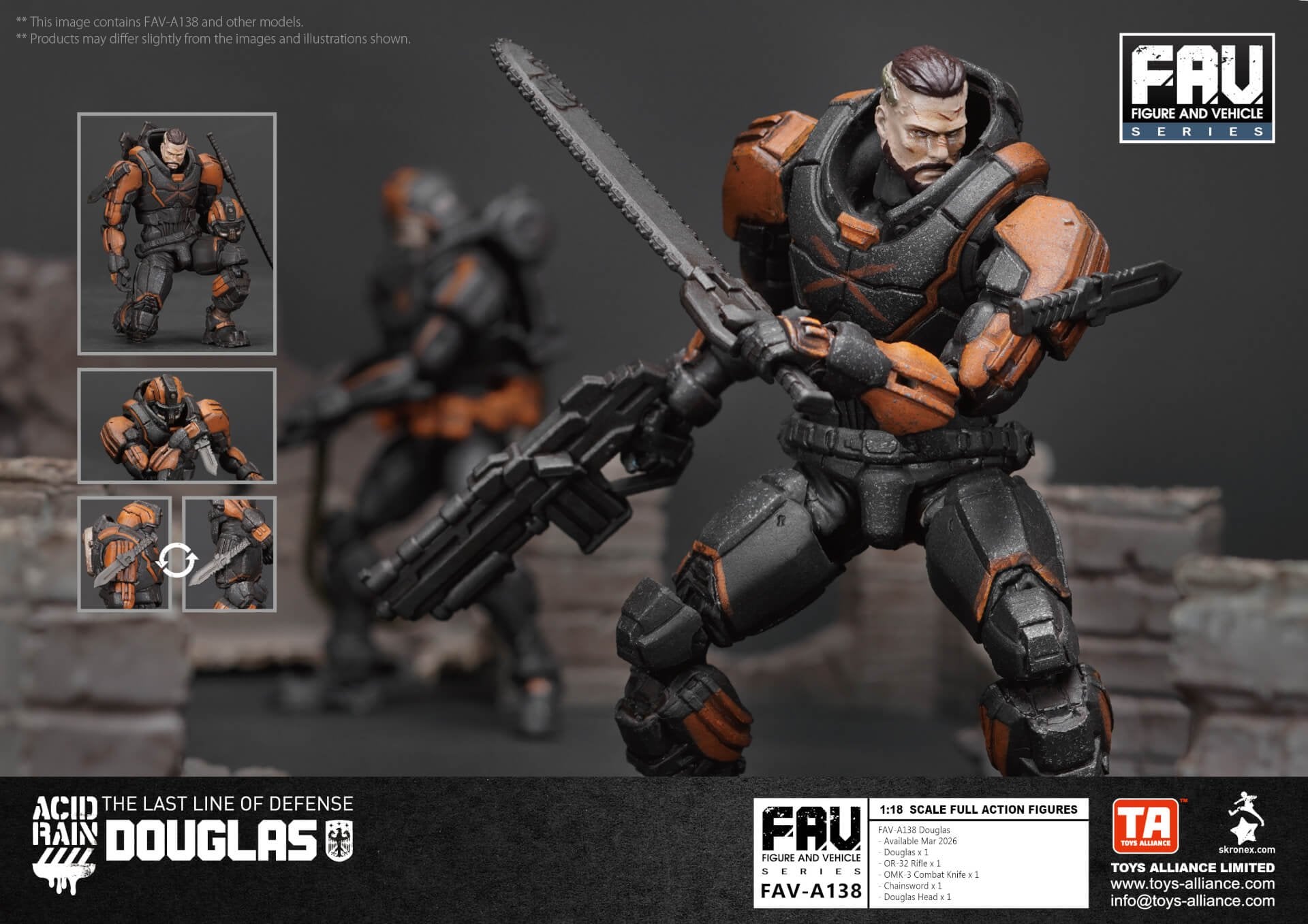 Acid Rain x Toy Alliance FAV-A138 Douglas Action Figure Set