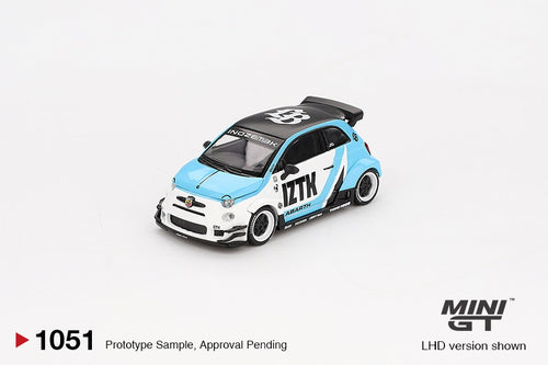 Load image into Gallery viewer, Mini GT #1051 Abarth 595 LB-WORKS x Abas Works IZTK Model Car
