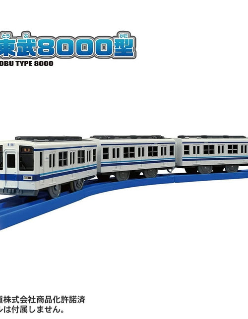 Load image into Gallery viewer, Takara Tomy Plarail S-61 Tobu Type 8000 Motorized Toy Model Train
