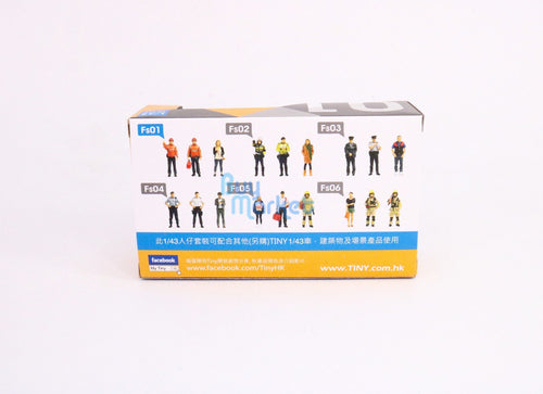 Load image into Gallery viewer, TINY City HK Scale 1/43 Figure Set 01 Firemen &amp; Lemon Tea Girl Model Figure
