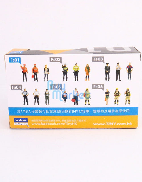 Load image into Gallery viewer, TINY City HK Scale 1/43 Figure Set 01 Firemen &amp; Lemon Tea Girl Model Figure
