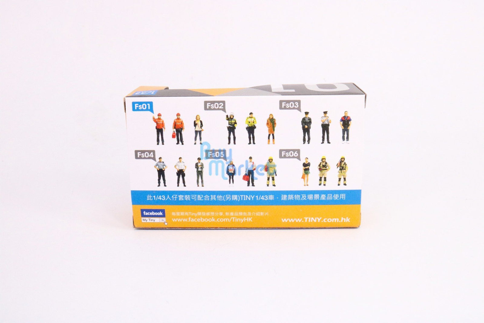 TINY City HK Scale 1/43 Figure Set 01 Firemen & Lemon Tea Girl Model Figure