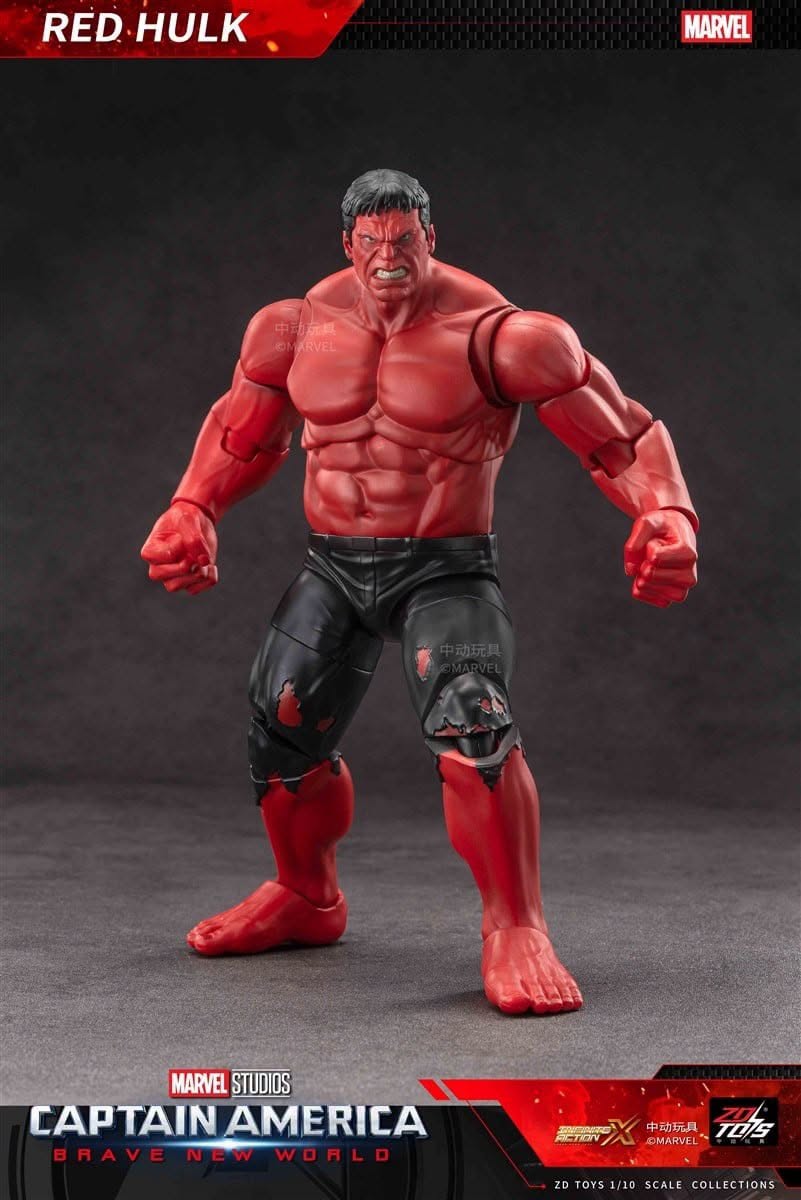 ZD Toys Marvel Studios Captain America Brave New World - Red Hulk Action Figure
