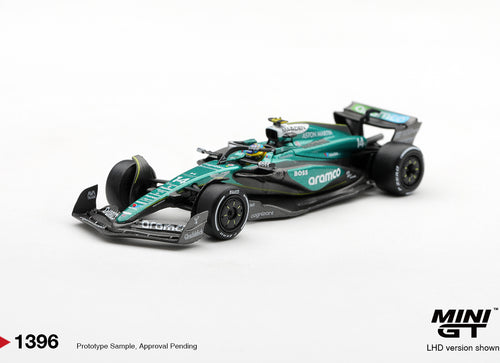 Load image into Gallery viewer, (Pre-order)Mini GT #1396 Aston Martin AMR24 #14 Fernando Alonso 2024 F1 LasVegas
