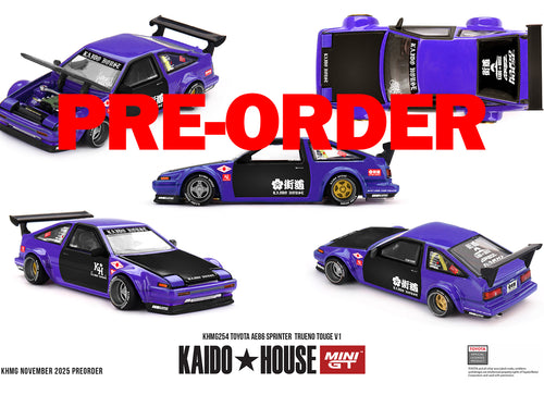 Load image into Gallery viewer, (Pre-order) Kaido House X Mini GT Toyota AE86 Sprinter Trueno TOUGE V1 #KHMG254
