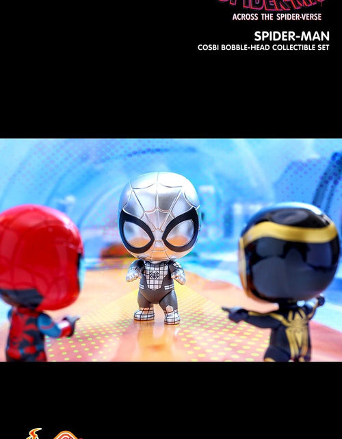Load image into Gallery viewer, Hot Toys Marvel SPIDER-MAN: ACROSS THE SPIDER-VERSE COSBI BOBBLE-HEAD SET 3
