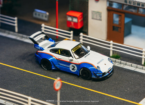 Load image into Gallery viewer, Tarmac Works 1/64 RWB 993 Liberty Walk with Container Display Box

