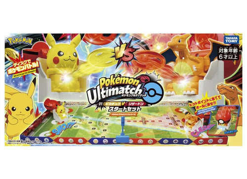 Load image into Gallery viewer, Takara Tomy Pokemon Ulitmatch 01 Pikachu vs Charizard Starter Set Game
