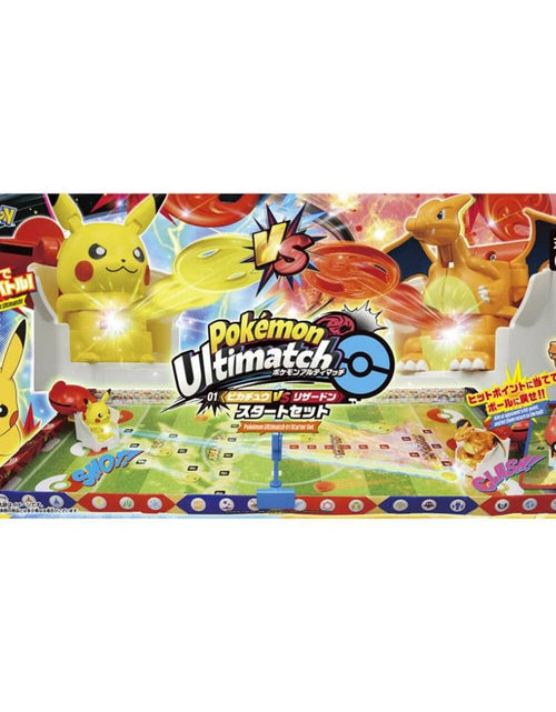 Load image into Gallery viewer, Takara Tomy Pokemon Ulitmatch 01 Pikachu vs Charizard Starter Set Game

