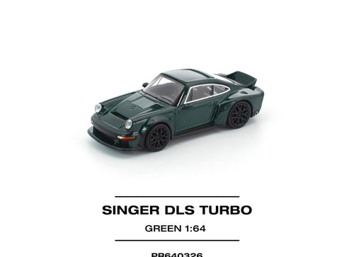 Load image into Gallery viewer, (Pre-order) POPRACE 1/64 SINGER DLS TURBO (ROAD) GREEN Diecast Model Car
