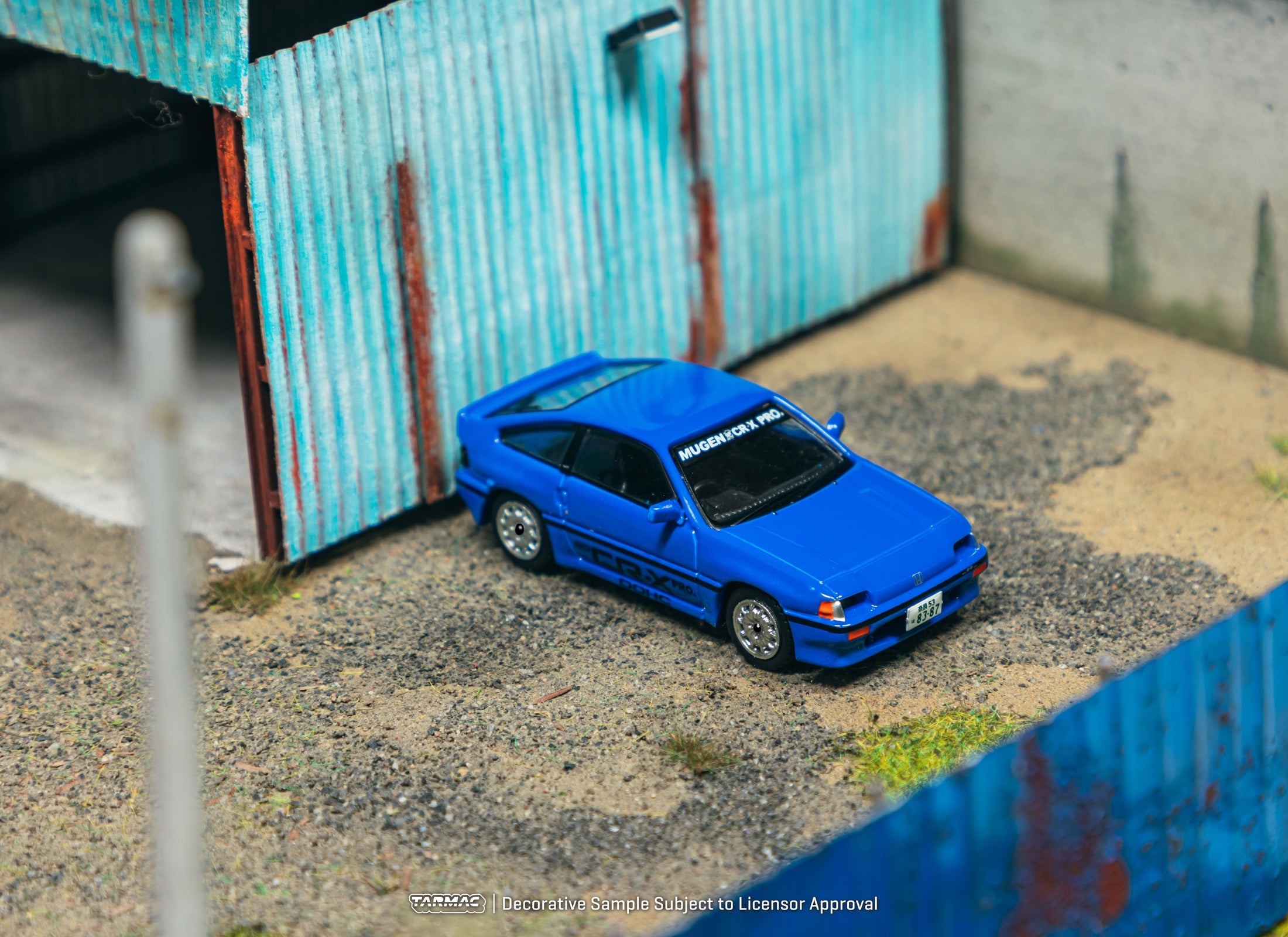 Tarmac Works 1/64 HONDA Ballade Sports MUGEN CR-X PRO Blue Model Car