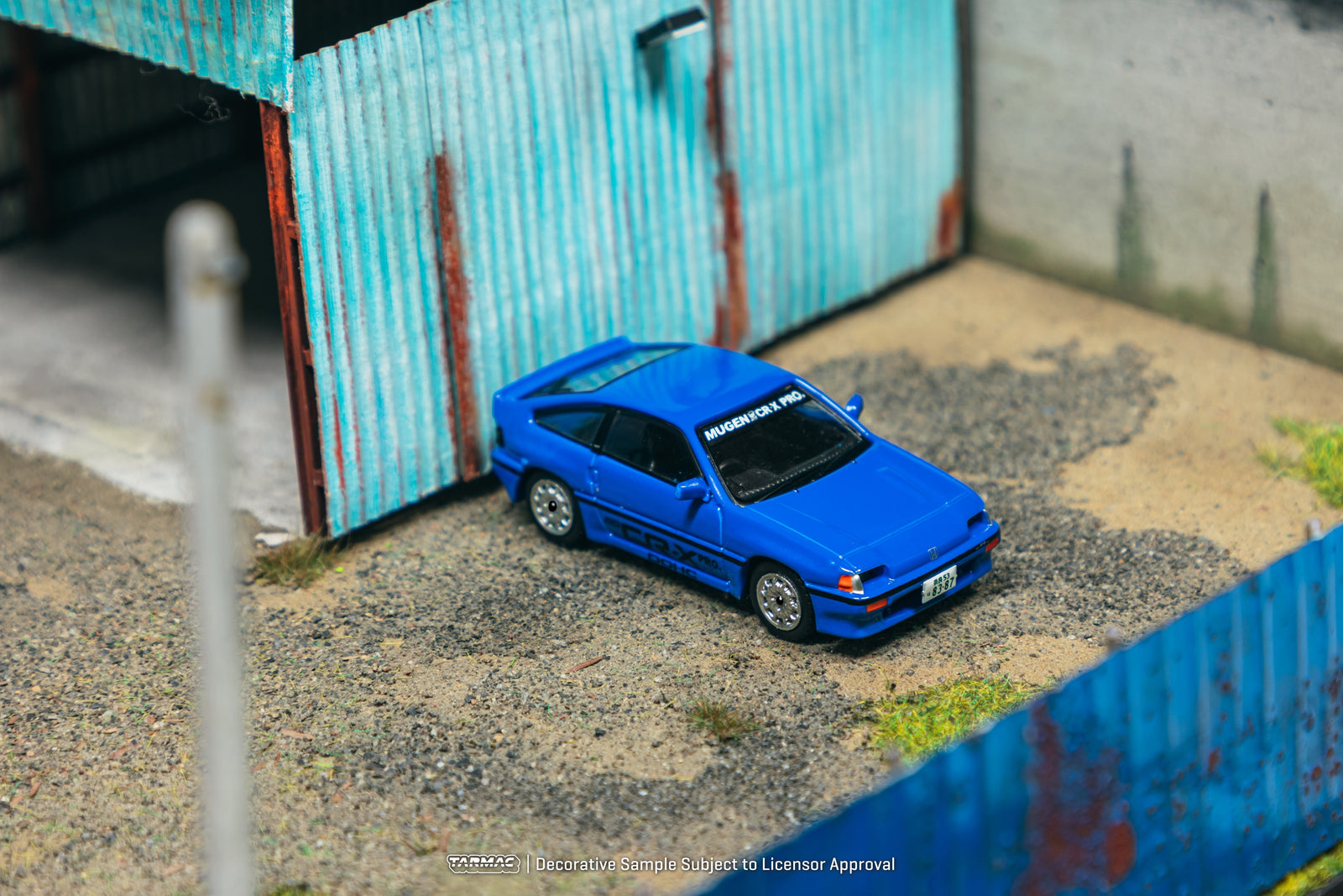 Tarmac Works 1/64 HONDA Ballade Sports MUGEN CR-X PRO Blue Model Car